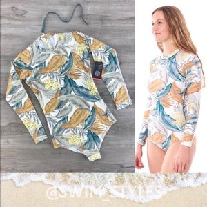 ☀️RIP CURL☀️ G BOMB LONG SLEEVE BZIP UV SURFS BODY SUIT